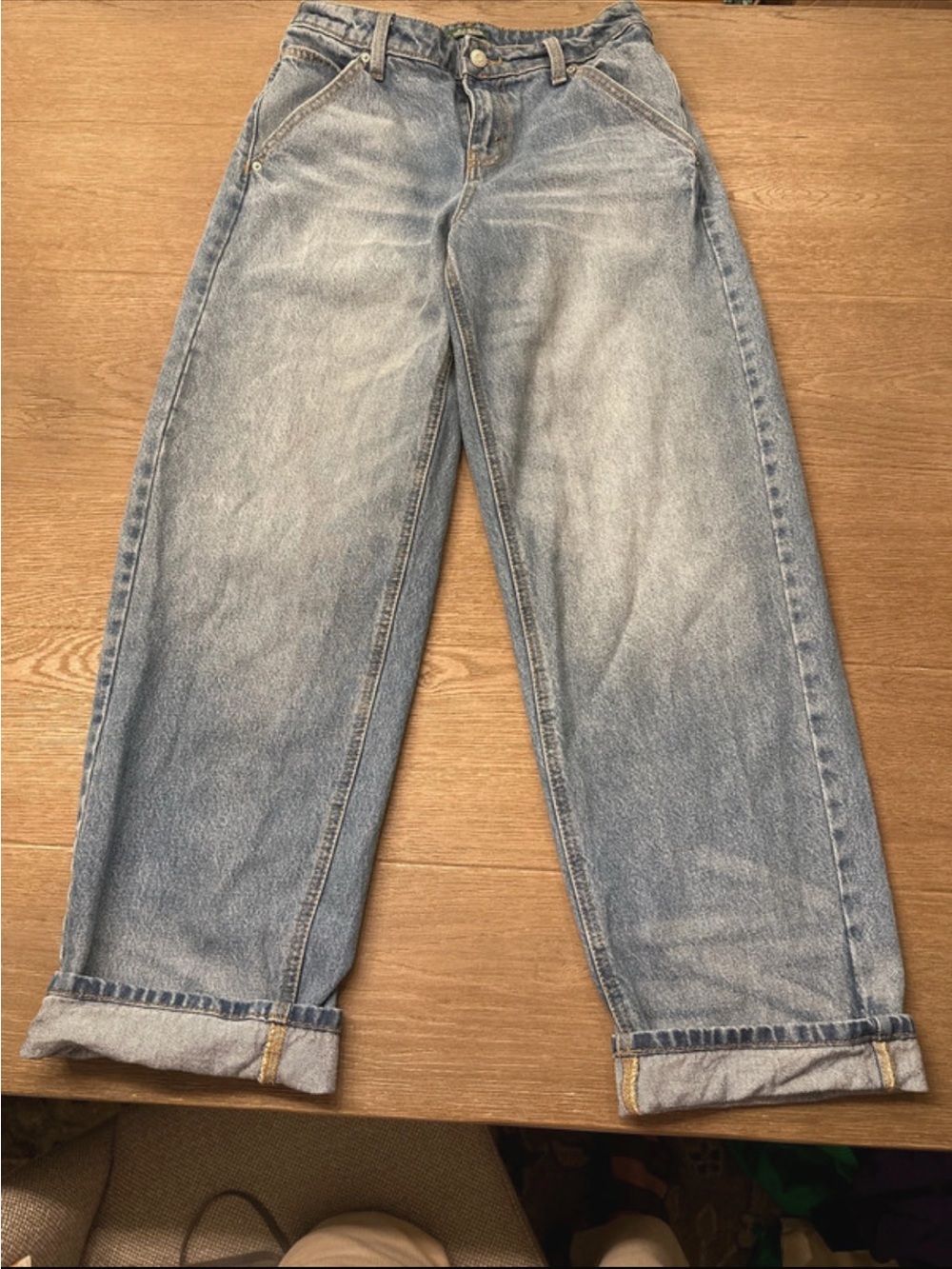 Wild Fable~mid-rise 90’s Relaxed Fit Blue Jeans - Faded Denim